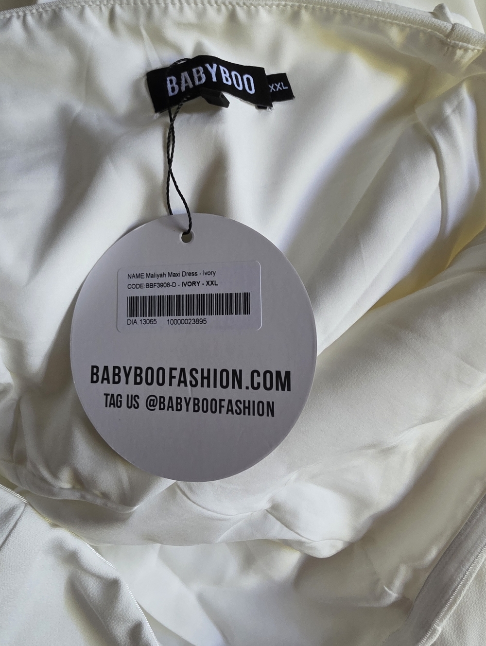Babyboo Maliyah Maxi Dress - Ivory - Picture 5 of 8